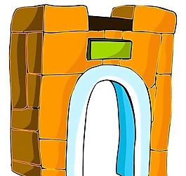 卡通古代建筑
