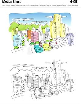 漫画风景 幻想世界 矢量素材 AI_138