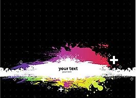 彩色墨迹 矢量EPS_07