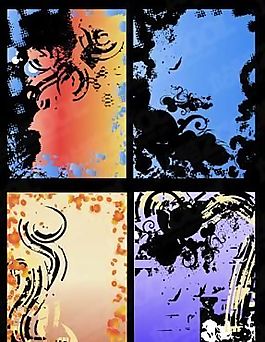 彩色墨迹 矢量EPS_05