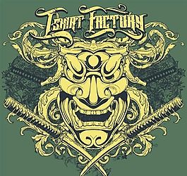 神化主题t-shirt图案矢量素材 eps格式_02