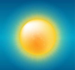 卡通夏日太阳矢量素材下载