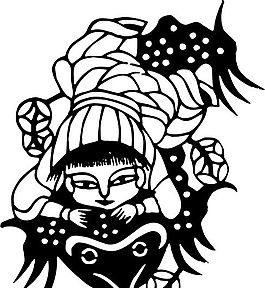 清代（下）版画 装饰画 中华图案五千年 矢量 AI格式_1199