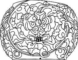 清代（下）版画 装饰画 中华图案五千年 矢量 AI格式_1004