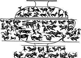 春秋战国时期 版画 装饰画 矢量 AI格式_0673