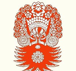 京剧人物剪纸 矢量CDR_80