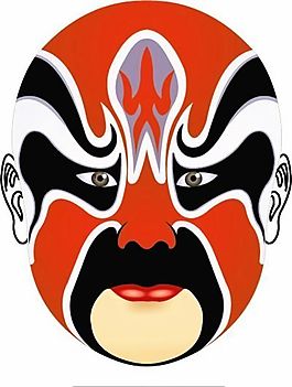 矢量京剧脸谱 AI