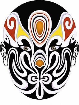 矢量京剧脸谱 AI