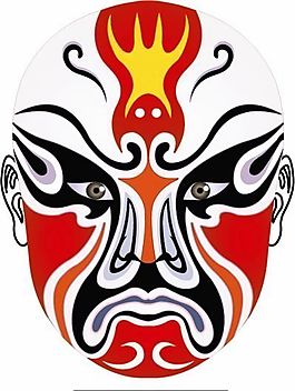 矢量京剧脸谱 AI