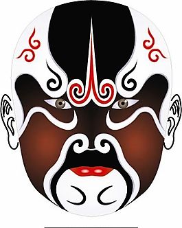 矢量京剧脸谱 AI