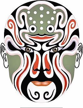 矢量京剧脸谱 AI