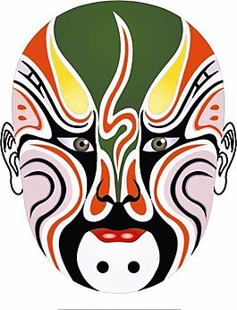 矢量京剧脸谱 AI