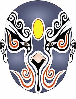 矢量京剧脸谱 AI