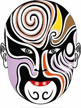 矢量京剧脸谱 AI