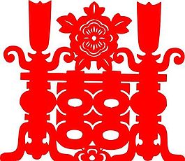 0082_双喜字 囍 吉祥图案 剪纸 矢量AI