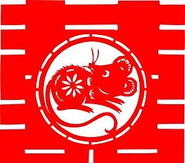 0057_双喜字 囍 吉祥图案 剪纸 矢量AI