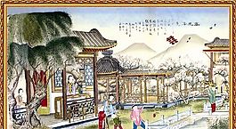 经典壁画 中堂画