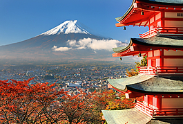 日本富士山图片