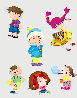 人物剪影插画素材图片