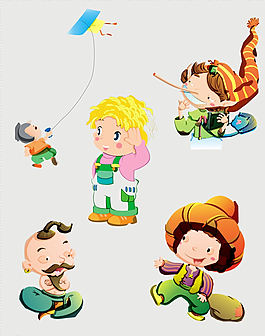 人物剪影插画素材图片