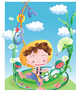 人物剪影插画素材图片