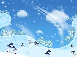 雪国故事 卡通世界 插图漫画模板 分层素材 psd格式_12