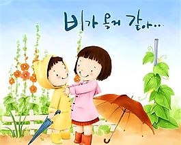 欢乐家庭 卡通漫画 韩式风格 分层 PSD_0036