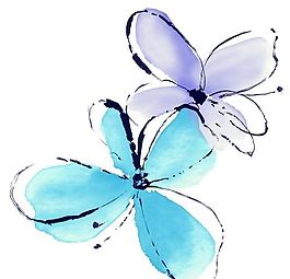 彩绘花草 韩式花纹 PSD_1001