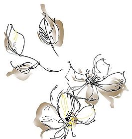 彩绘花草 分层素材 psd_0049