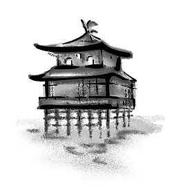 黑白装饰 分层素材 psd_0014