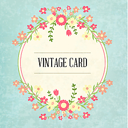 清新花纹矢量素材