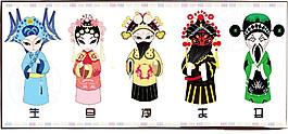 卡通京剧人物
