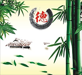 德竹子学校展板设计