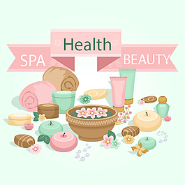 SPA生活矢量素材