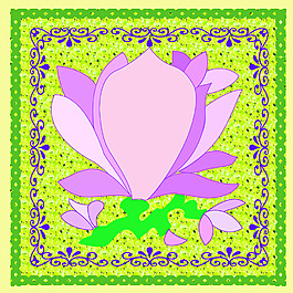 玉兰花装饰图案