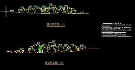 某小区假山平面图