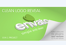 三维标志手绘填色logo标志AE模板