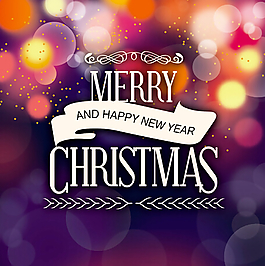 紫色圣诞节标签矢量素材