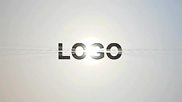 玻璃光波光效logo标志展示AE模板