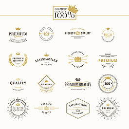 皇冠装饰优质标签