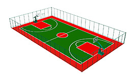 篮球场3DMAX