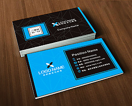 经典大气简洁名片设计大方简约名片模板