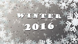 冬日雪花2016背景
