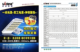 散热照明灯海报