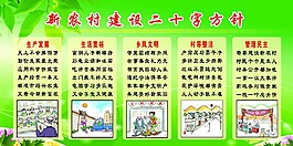 新农村建设二十字方针