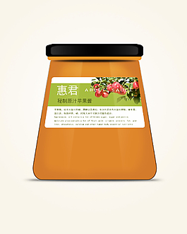 罐装苹果酱包装设计