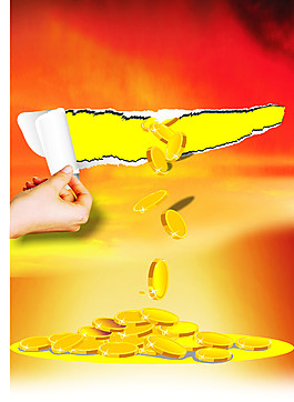 金币海报广告设计