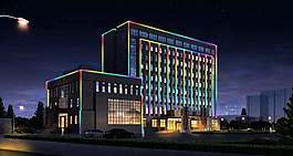 建筑夜景PSD分层源文件
