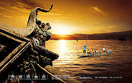 雕塑海洋房产模板