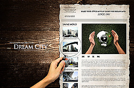 创意网站界面模板